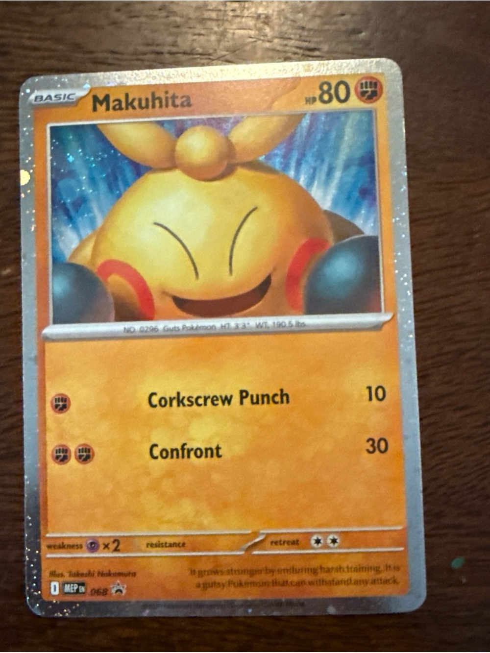 Makuhita Pokémon Card new promo card Pokemon trading card